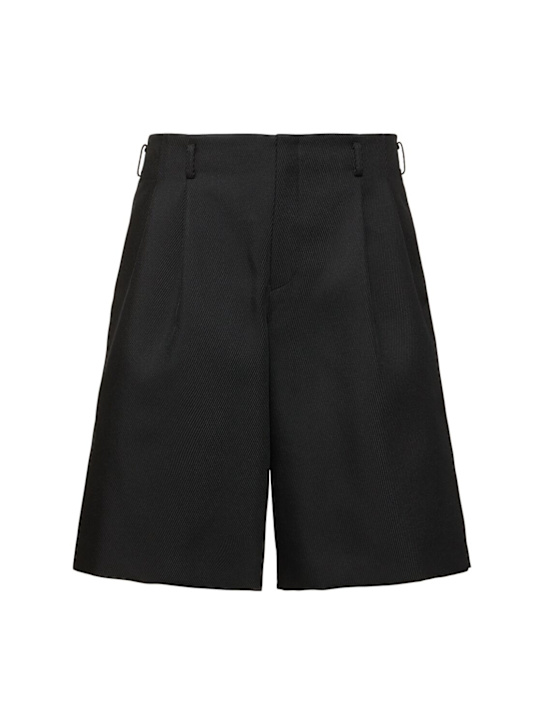Comme des Garçons Homme Plus: Pinces sugli shorts - Nero - men_0 | Luisa Via Roma