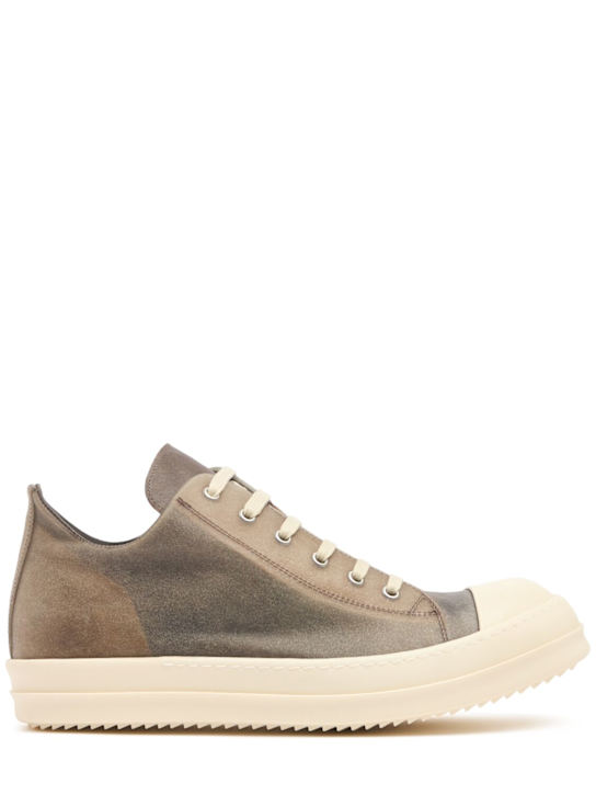 Rick Owens: Low Sneaks sneakers - Dust/Milk - men_0 | Luisa Via Roma