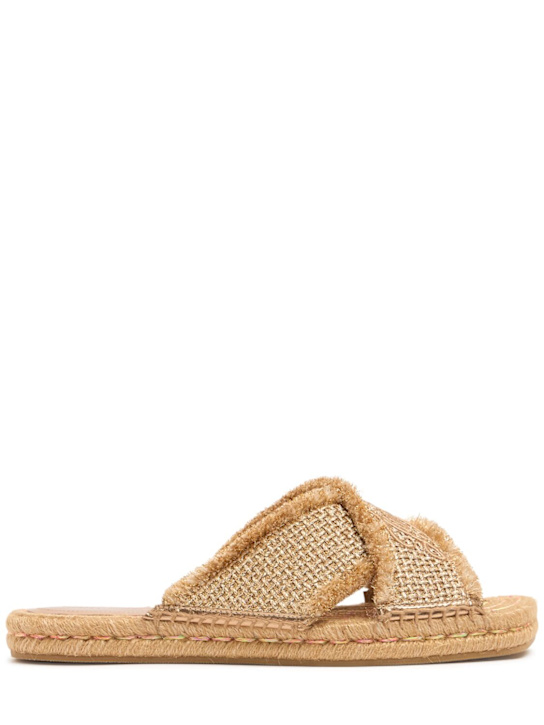 Jimmy Choo: 10mm Aciel raffia sandals - women_0 | Luisa Via Roma