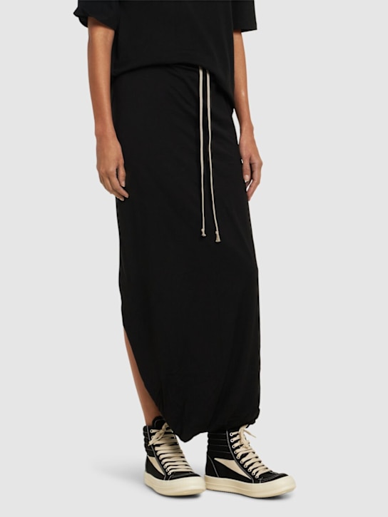 Rick Owens DRKSHDW: Vintage canvas high top sneakers - women_1 | Luisa Via Roma