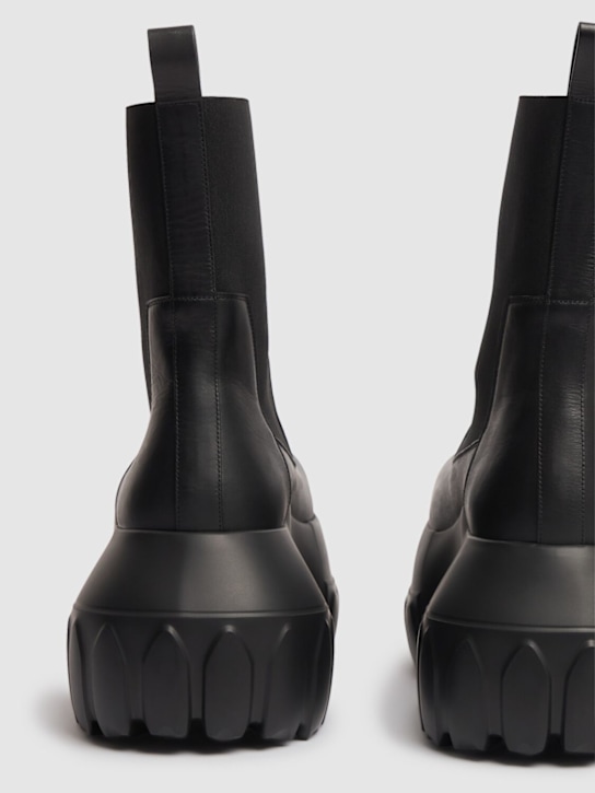 Rick Owens: Beatle Mega Tractor boots - Black - men_3 | Luisa Via Roma