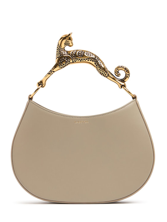 Lanvin: Cat leather hobo bag - women_0 | Luisa Via Roma