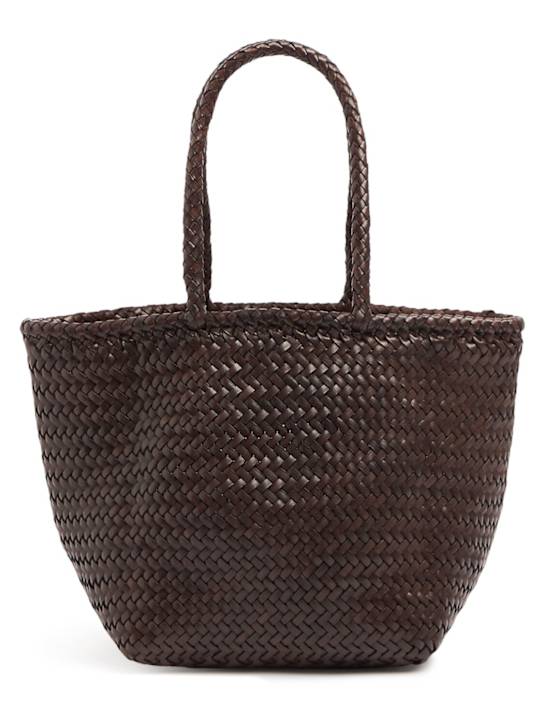 Dragon Diffusion: Grace Small woven leather basket bag - women_0 | Luisa Via Roma