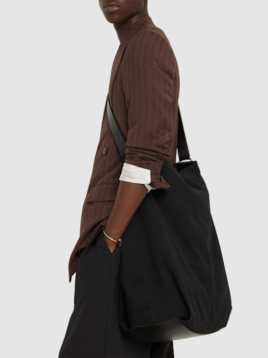 Dries Van Noten: Canvas crossbody bag - men_1 | Luisa Via Roma