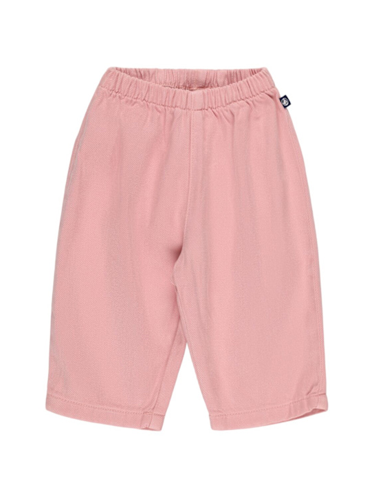 Petit Bateau: Pantaloni in gabardina di misto cotone - kids-girls_0 | Luisa Via Roma