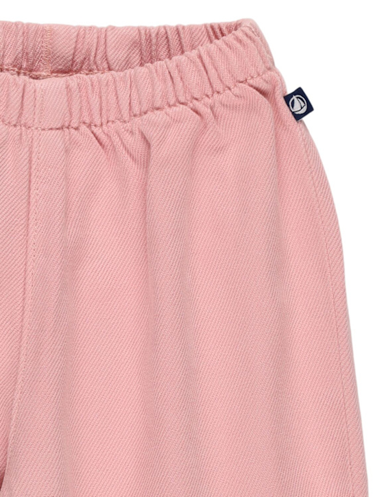 Petit Bateau: Pantaloni in gabardina di misto cotone - kids-girls_1 | Luisa Via Roma
