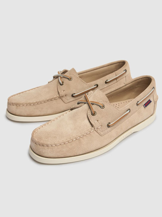 Sebago: Portland Flesh out loafers - Brown Taupe - men_3 | Luisa Via Roma