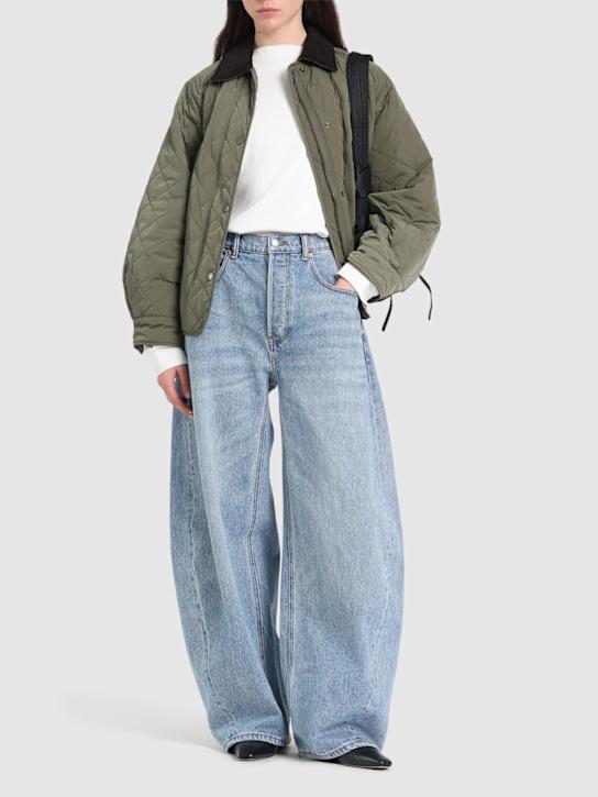 Alexander Wang: Oversize rounded low rise jeans - women_1 | Luisa Via Roma