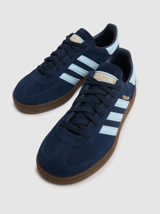 adidas Originals: Handball Spezial J lace-up sneakers - Blue - kids-boys_1 | Luisa Via Roma