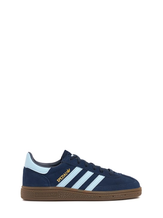 adidas Originals: Handball Spezial J lace-up sneakers - Blue - kids-boys_0 | Luisa Via Roma
