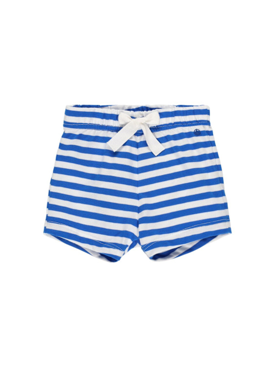 Petit Bateau: Cotton jersey shorts - kids-boys_0 | Luisa Via Roma