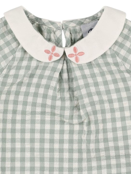 Petit Bateau: Camicia e shorts in popeline di cotone - kids-girls_1 | Luisa Via Roma