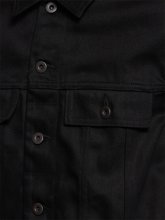 Rick Owens DRKSHDW: Denim trucker jacket - Black - men_4 | Luisa Via Roma