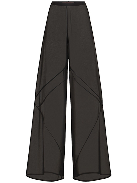 Rick Owens: Farrah sheer bias wide pants - women_0 | Luisa Via Roma