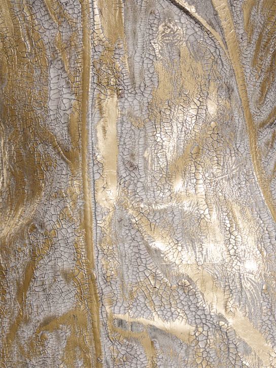 Rick Owens: Denim strapless cotton blend bustier top - Gold - women_4 | Luisa Via Roma