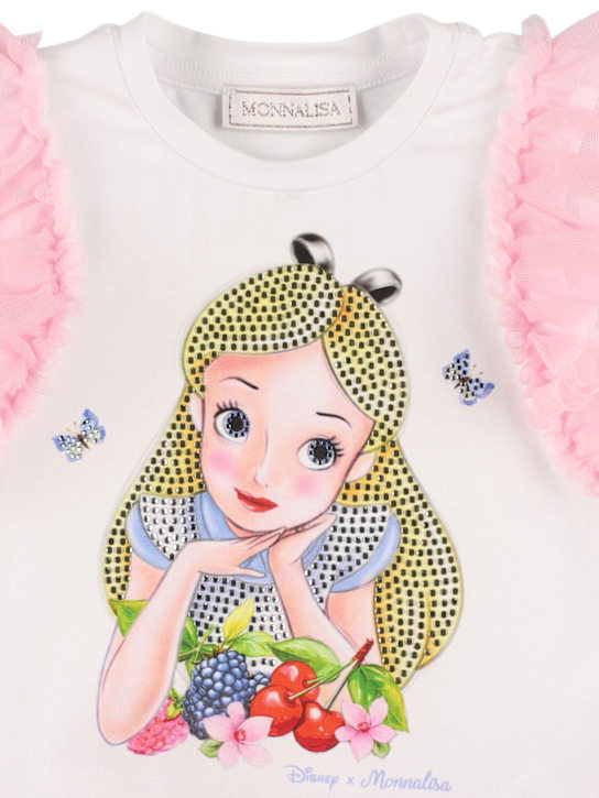 Monnalisa: ジャージー＆チュールワンピース - ピンク - kids-girls_1 | Luisa Via Roma