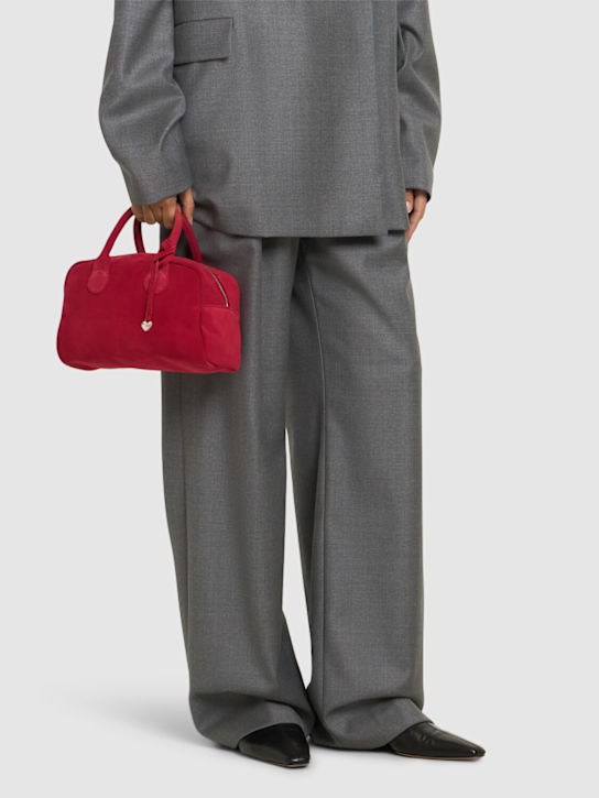 MARGESHERWOOD: Soft bowling suede top handle bag - women_1 | Luisa Via Roma