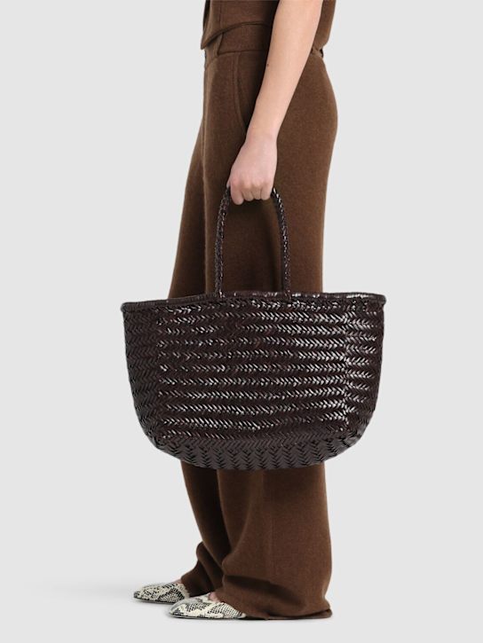 Dragon Diffusion: Triple Jump Big bamboo leather bag - Dark Brown - women_1 | Luisa Via Roma