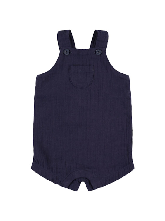 Petit Bateau: Cotton muslin overalls - kids-boys_0 | Luisa Via Roma