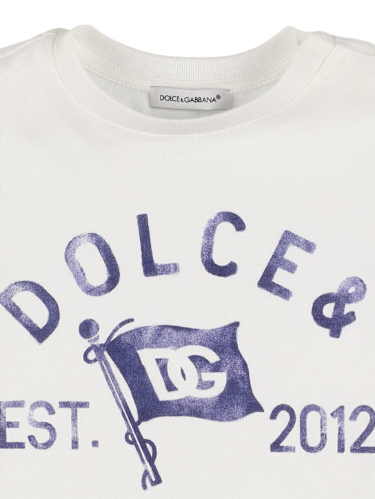 Dolce&Gabbana: Printed cotton jersey t-shirt - kids-boys_1 | Luisa Via Roma