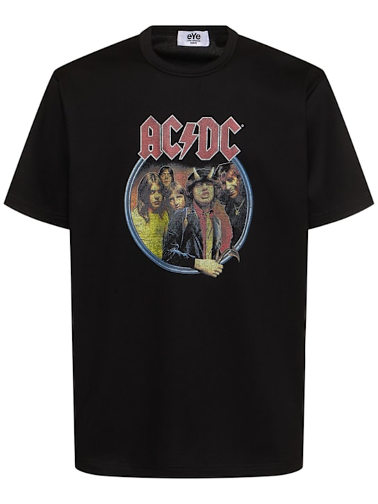 JUNYA WATANABE: AC/DC x Junya Watanabe cotton t-shirt - Black - men_0 | Luisa Via Roma