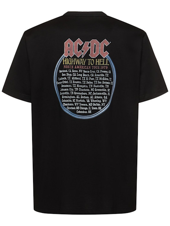 JUNYA WATANABE: AC/DC x Junya Watanabe cotton t-shirt - Black - men_3 | Luisa Via Roma