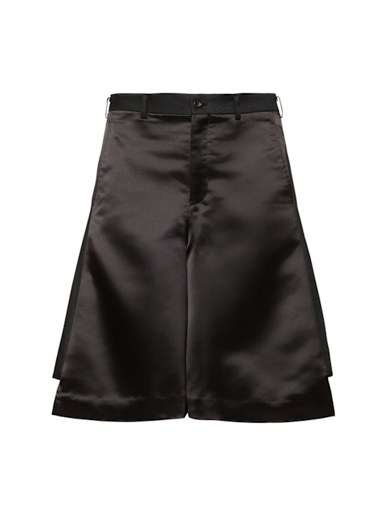 Comme des Garçons Homme Plus: Gabardine shorts - men_0 | Luisa Via Roma
