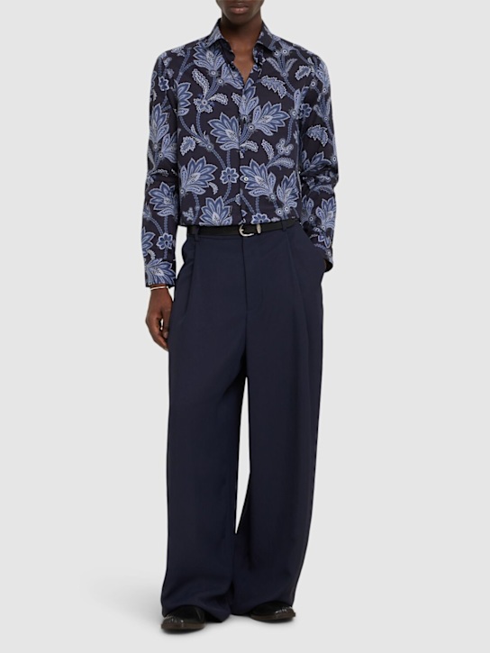 Etro: 印花棉质衬衫 - men_1 | Luisa Via Roma