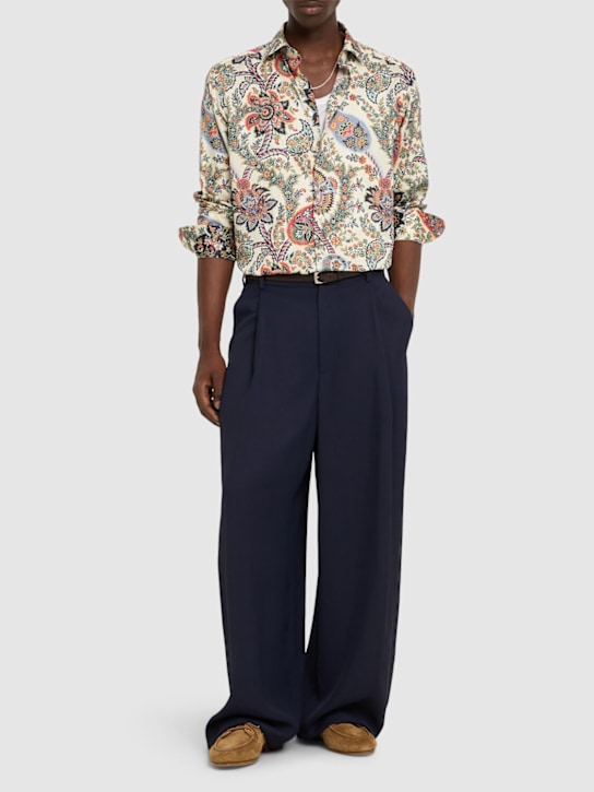 Etro: Printed cotton shirt - men_1 | Luisa Via Roma