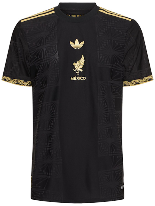 adidas Originals: Camiseta de fútbol México - Negro - men_0 | Luisa Via Roma