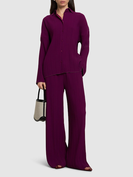 Forte_forte: Crepe plisse' overshirt - women_1 | Luisa Via Roma