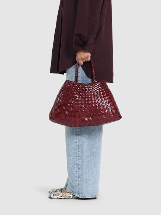 Dragon Diffusion: Small Santa Croce leather shoulder bag - Bordeaux - women_1 | Luisa Via Roma