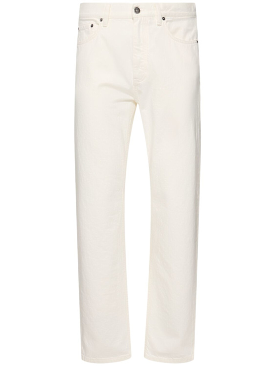 Zegna: Marble pure cotton pants - Bianco/Roccia - men_0 | Luisa Via Roma