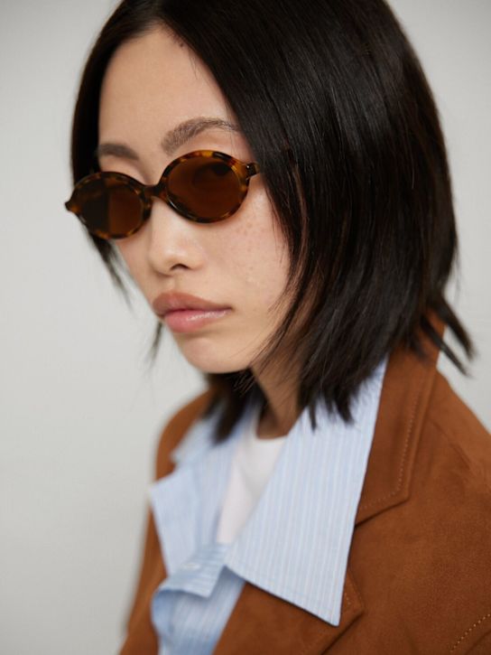 Miu Miu: Occhiali da sole in acetato - women_1 | Luisa Via Roma