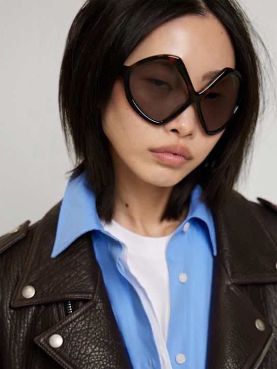 Prada: Round acetate sunglasses - women_1 | Luisa Via Roma