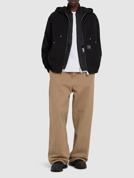 Carhartt WIP: Hooed Eldon zip sweatshirt jacket - men_1 | Luisa Via Roma