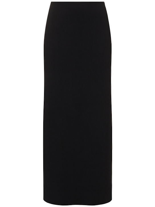Alce stretch viscose crepe long skirt - Thumbnail 1