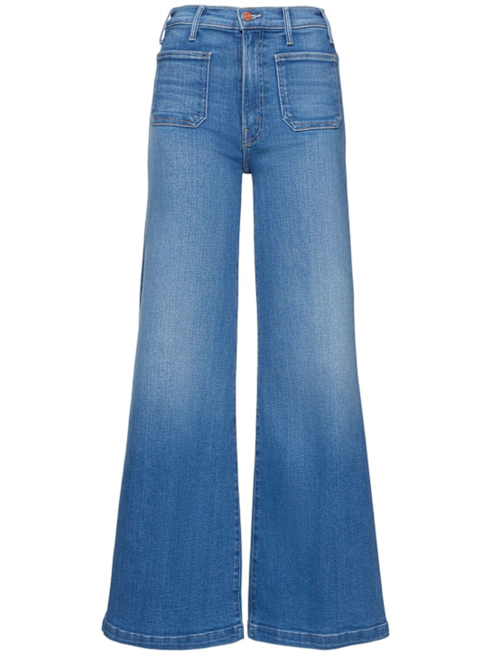 Mother: The Hustler Roller patch pocket jeans - women_0 | Luisa Via Roma