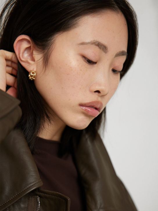 LIÉ STUDIO: The Johanna hoop earrings - Gold - women_1 | Luisa Via Roma