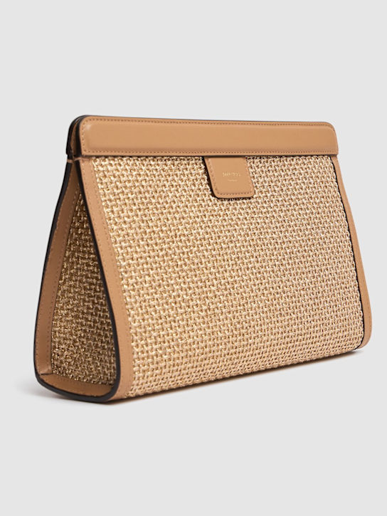 Jimmy Choo: Avenue raffia pouch - women_4 | Luisa Via Roma
