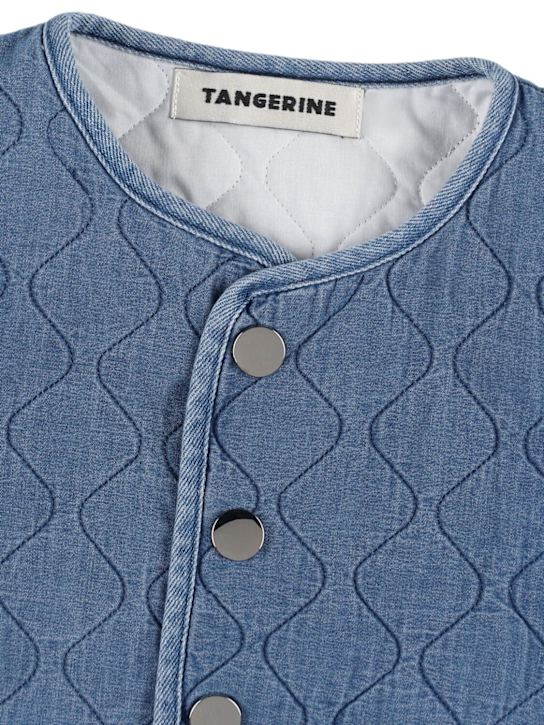 TANGERINE: Giacca in misto cotone trapuntato - Celeste - kids-girls_1 | Luisa Via Roma