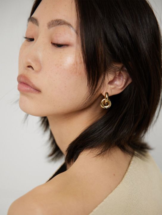 LIÉ STUDIO: The Esther hoop earrings - Gold - women_1 | Luisa Via Roma
