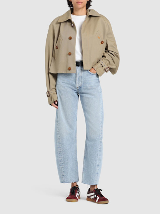 Agolde: Luna pieced cotton denim jeans - women_1 | Luisa Via Roma