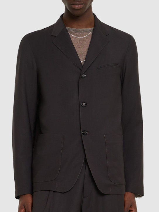 CELLAR DOOR: Jake slim fit lightweight wool jacket - Brown - men_2 | Luisa Via Roma