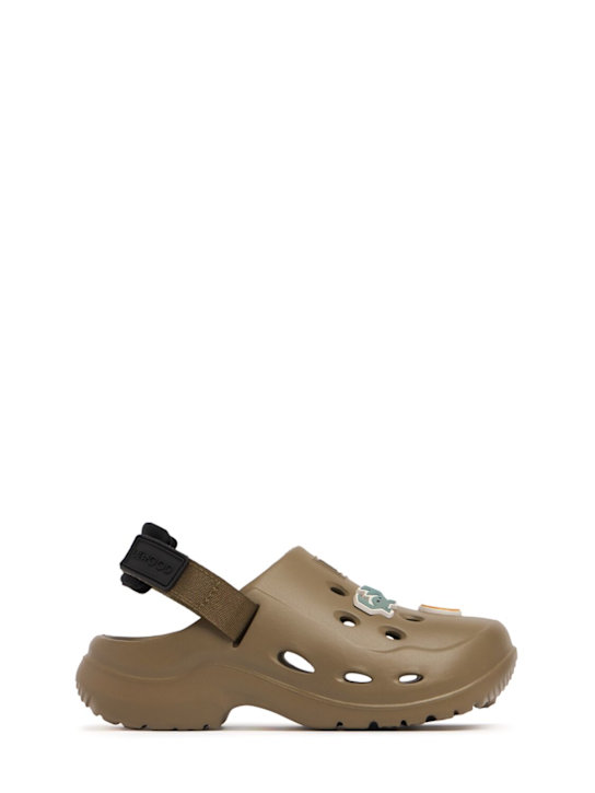 Liewood: Rubber jelly sandals - Khaki - kids-boys_0 | Luisa Via Roma