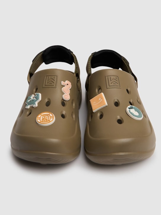 Liewood: Rubber jelly sandals - Khaki - kids-boys_1 | Luisa Via Roma