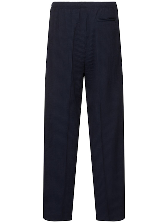 CELLAR DOOR: Alfred 3d stretch wool pants - Navy - men_3 | Luisa Via Roma