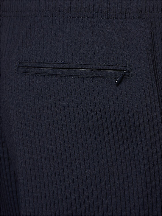 CELLAR DOOR: Alfred 3d stretch wool pants - Navy - men_4 | Luisa Via Roma