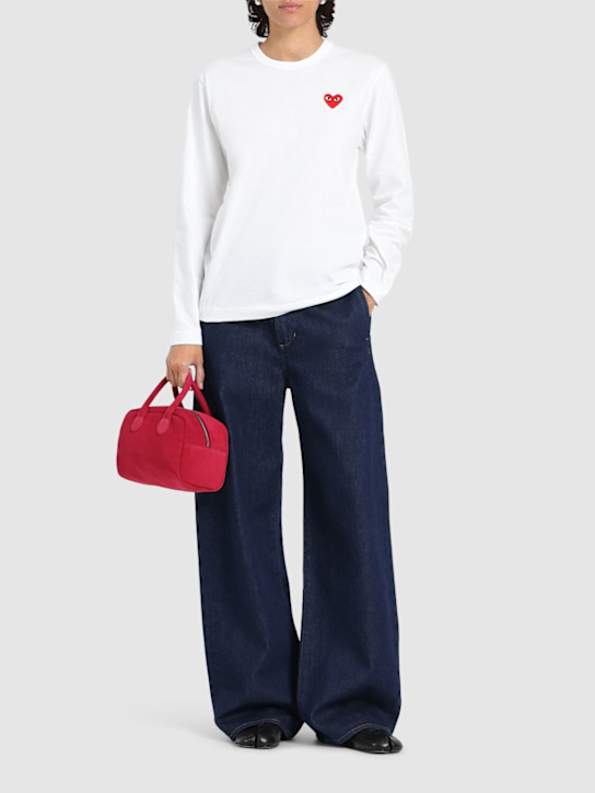 Comme des Garçons Play: コットンジャージーTシャツ - women_1 | Luisa Via Roma