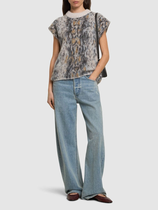 Forte_forte: Alpaca blend jacquard vest - women_1 | Luisa Via Roma